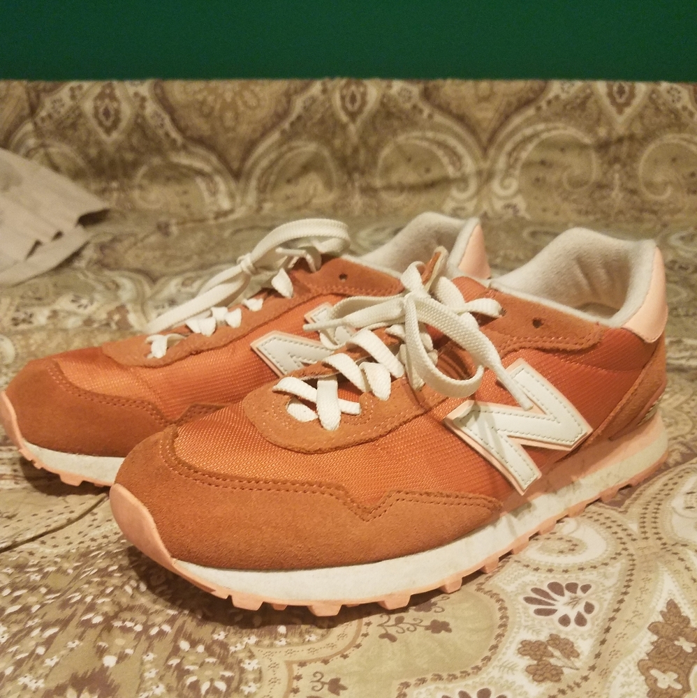 New Balance coral sneakers